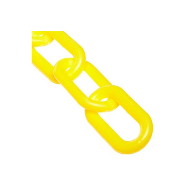 Gec Mr. Chain Plastic Chain, 1in Link, 100'L, HDPE, Yellow 10002-100 - main